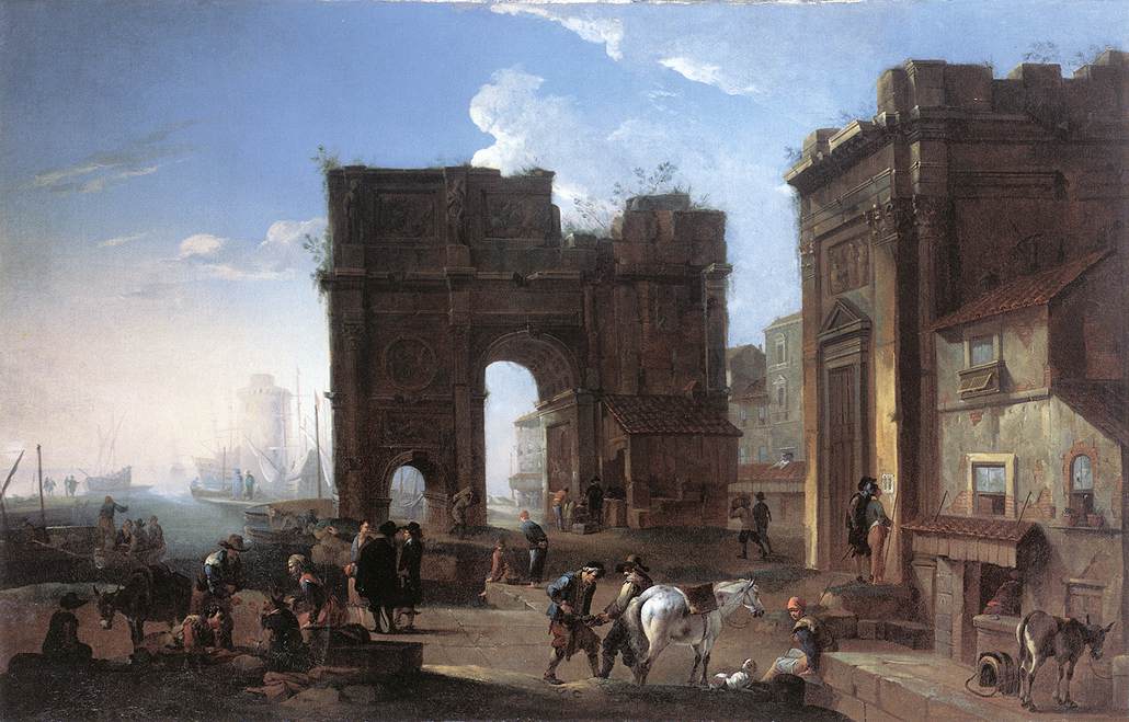 Harbour View with Triumphal Arch g